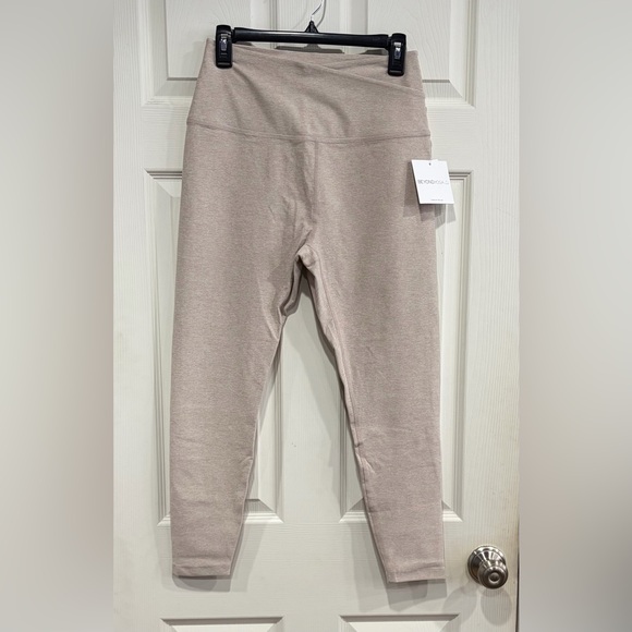 Beyond Yoga Women's XL Spacedye At Your Leisure High Waisted Tan Cream NWT